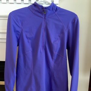 Zella long sleeve half zip jacket